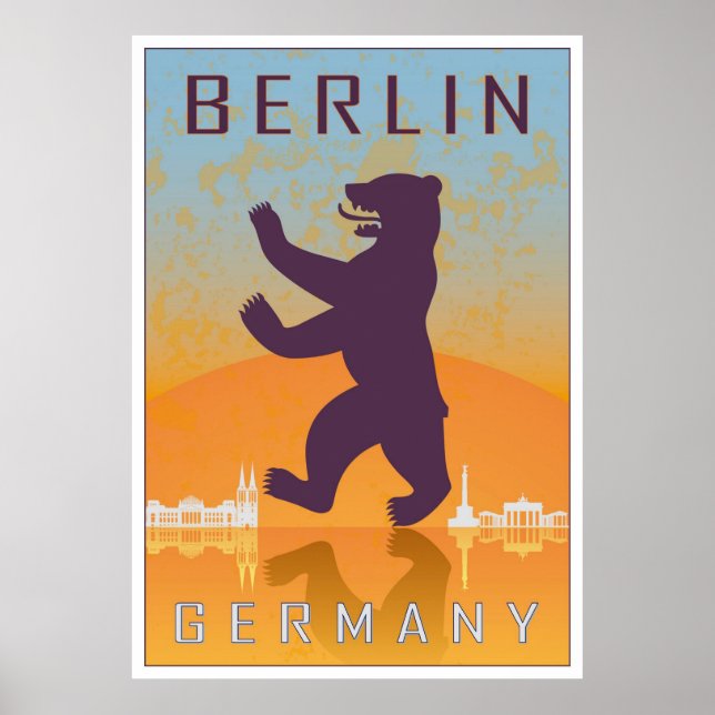 Poster vintage de Berlin (Devant)