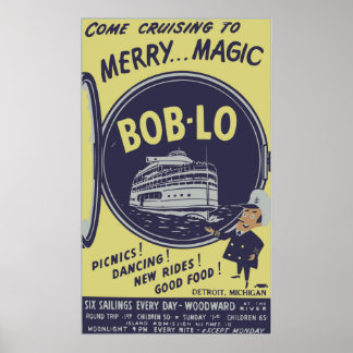 Poster vintage de Boblo Island