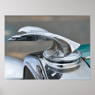 Poster Vintage de capot de voiture