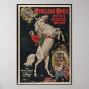 Poster vintage de cirque de Ringling Bros