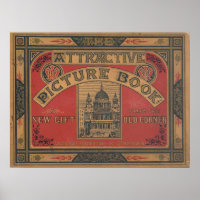 Poster vintage de couverture du livre