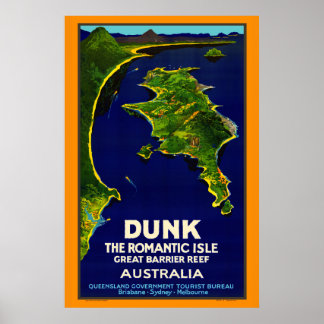 Poster vintage de Dunk Island
