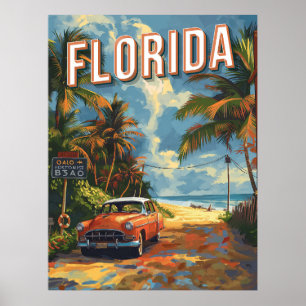 Poster Vintage de Floride