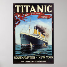vintage de la ligne Titanic White Star 1912