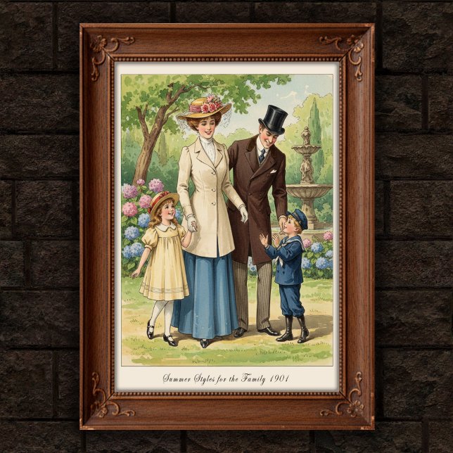 Poster Vintage de la muraille de mode extérieure 1 (Créateur téléchargé)