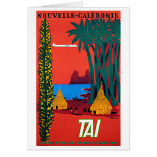 Poster vintage de la Nouvelle-Calédonie