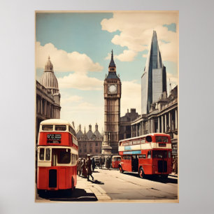 Poster vintage de Londres