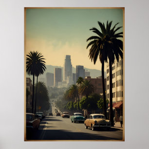 Poster vintage de Los Angeles