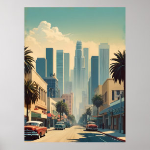 Poster vintage de Los Angeles