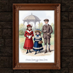 Poster Vintage de mur de mode extérieur 1898