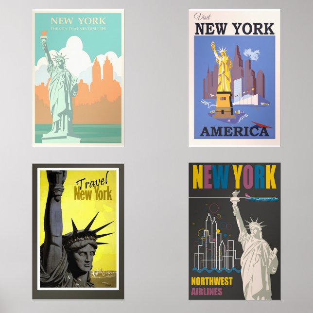 Poster vintage de New York (Recto)