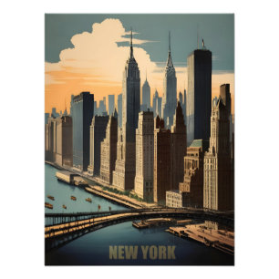 Poster vintage de New York