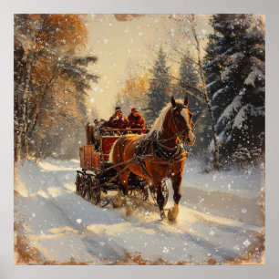 Poster vintage de Noël