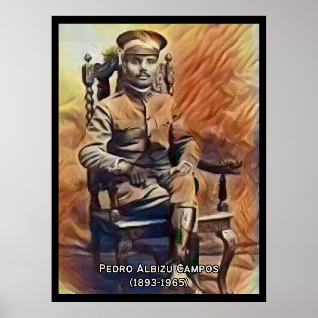 Poster vintage de Pedro Albizu Campos (Devant)