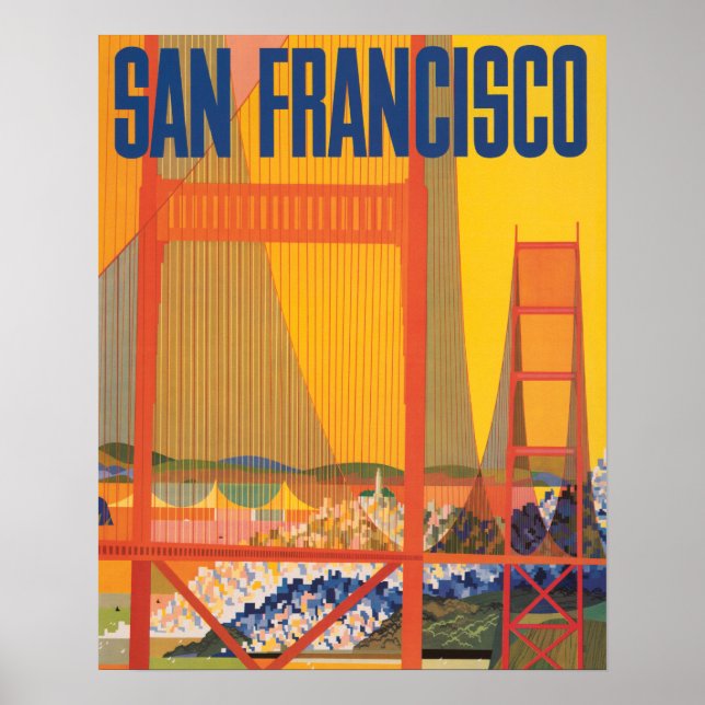 Poster vintage de San Francisco (Devant)