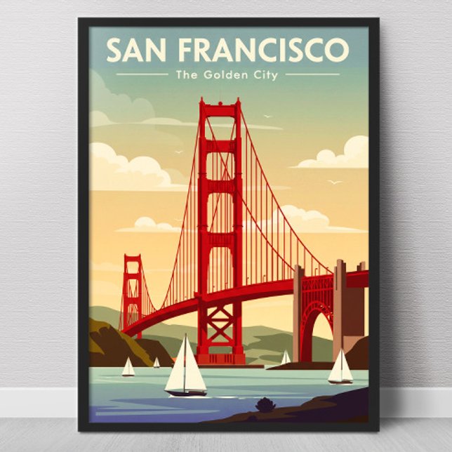 Poster Vintage de San Francisco (Créateur téléchargé)