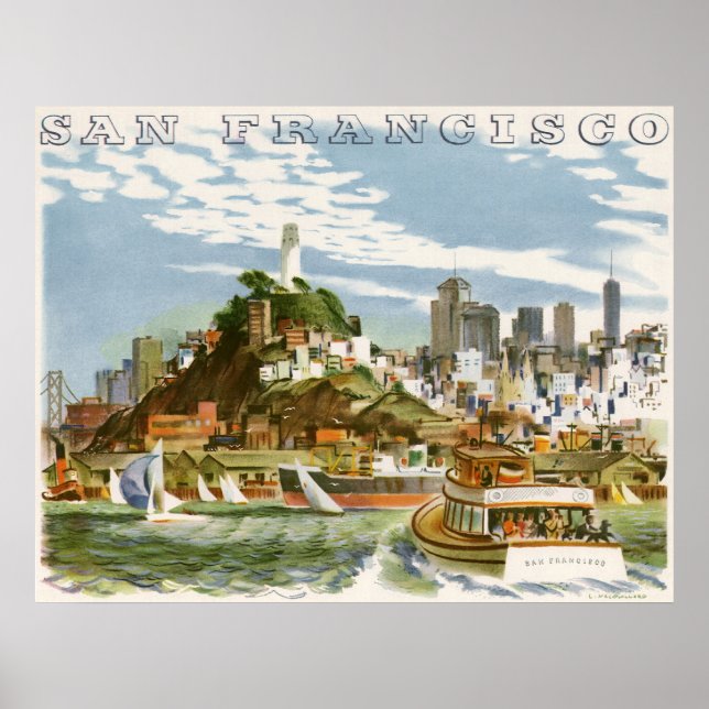 Poster Vintage de San Francisco (Devant)