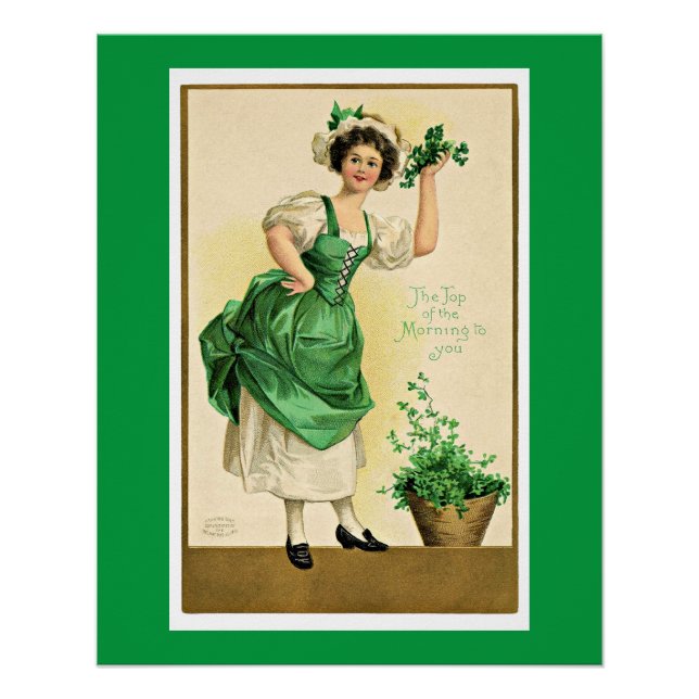 Poster vintage de St. Patrick (Devant)