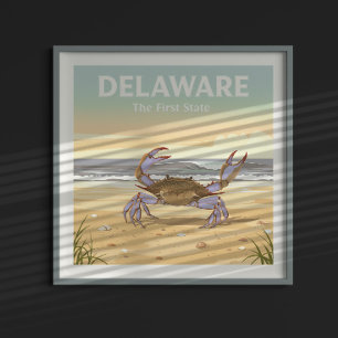 Poster Vintage Delaware