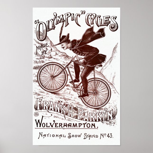 Poster vintage des cycles olympiques (Devant)