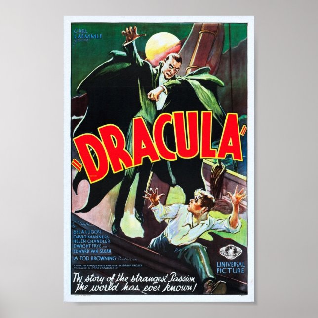 Poster vintage Dracula (Devant)
