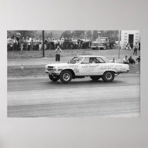 Poster Vintage Drag Racing - Slaton Shaker Chevelle A/FX