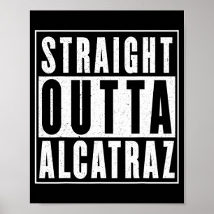 Poster Vintage Droit Hors D'Alcatraz Drôle Trump Costu