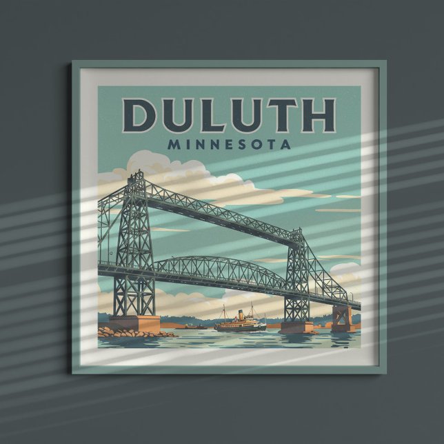 Poster Vintage Duluth Minnesota (Créateur téléchargé)