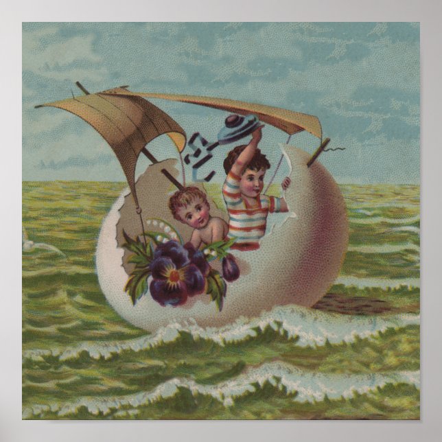 Poster Vintage Easter (Devant)