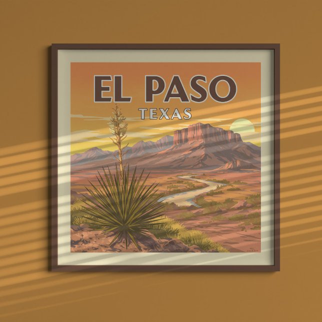 Poster Vintage El Paso Texas (Créateur téléchargé)