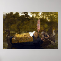 Vintage Elaine La Dame de Shalott King Arthur