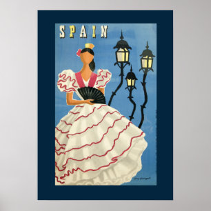 Poster vintage espagnol danseur