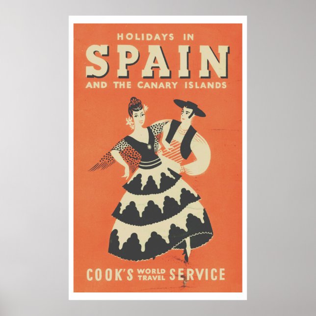 Poster vintage Espagnol Travel (Devant)