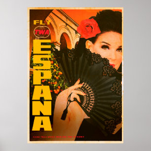 Poster vintage Espana Travel