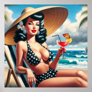 Poster Vintage Été