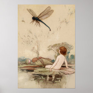 Poster Vintage Fairy Tale Illustration