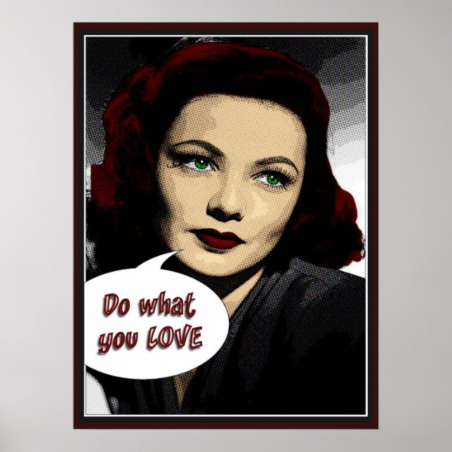 Poster Vintage Faites ce que vous aimez (Devant)