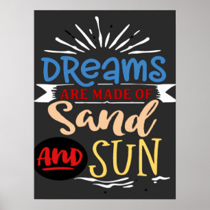 Poster Vintage Family Beach Trip