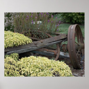 Poster Vintage Farm Wheels