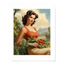 Vintage fermière Pinup Girl