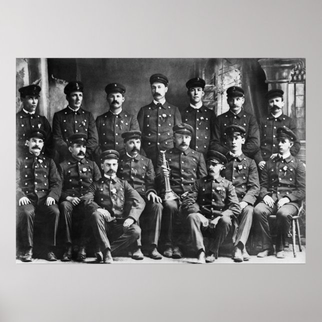 Poster Vintage Fire Company (Devant)