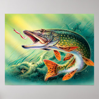 Poster Vintage Fish Home Bureau