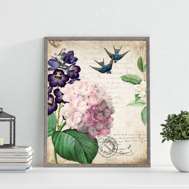 Poster Vintage floral (Créateur téléchargé)
