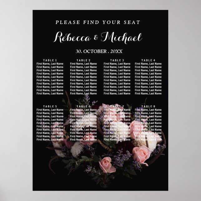 Poster vintage foncé (Devant)