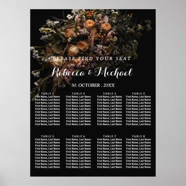 Poster vintage foncé (Devant)