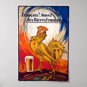 Poster Vintage French Beer Advertisment