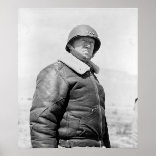Poster Vintage General George S. Patton WW2