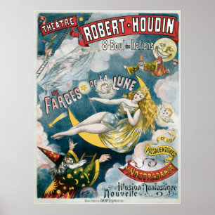 Poster Vintage George Melies Illusion Fantastique