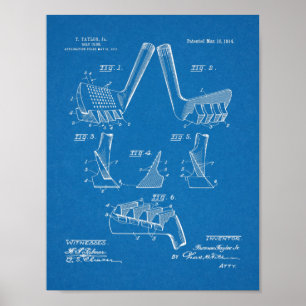 Poster Vintage Golf Club 1914 Design Bref Art Imprimer