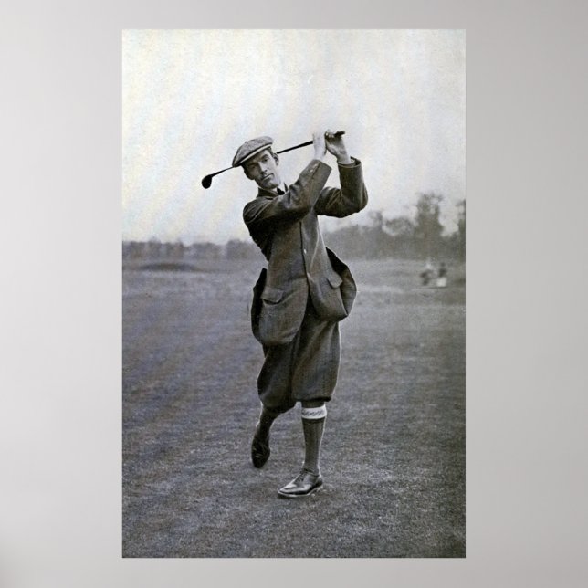 Poster Vintage Golfer : George Duncan (Devant)